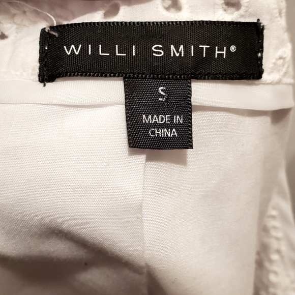WILLI SMITH WHITE EYELET JACKET, SIZE SMLL - Picture 4 of 11